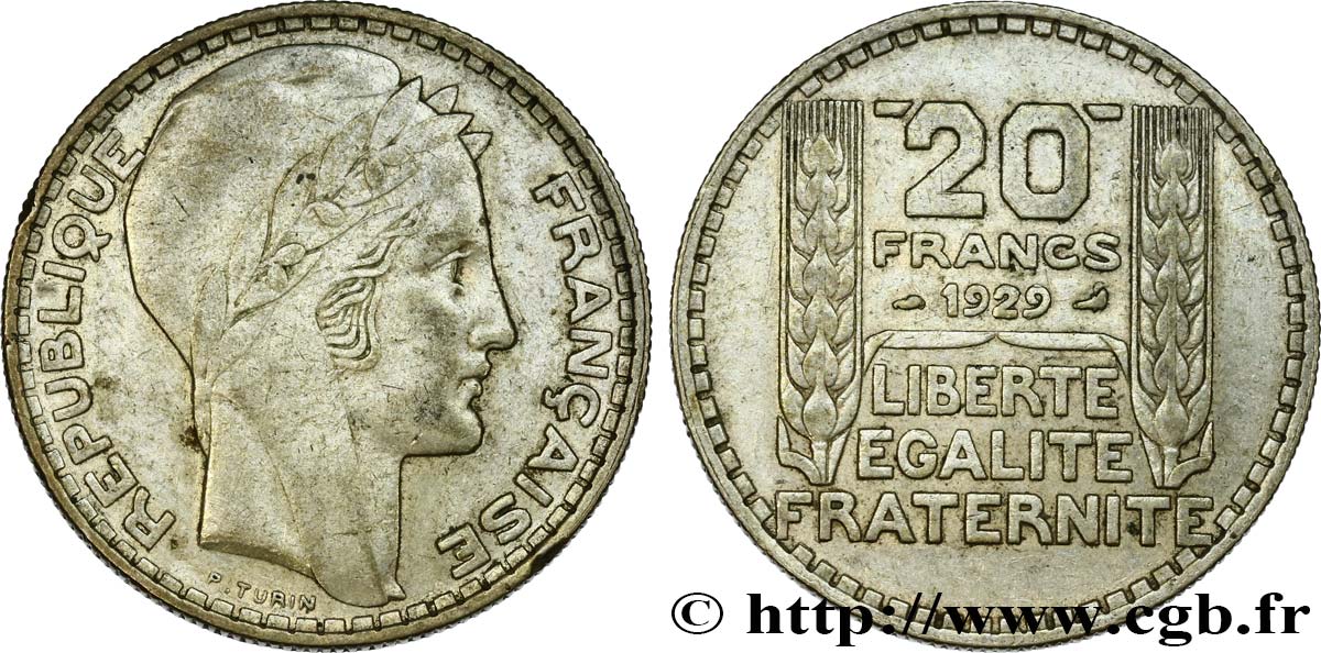 20 francs Turin 1929 F.400/2 TTB45
