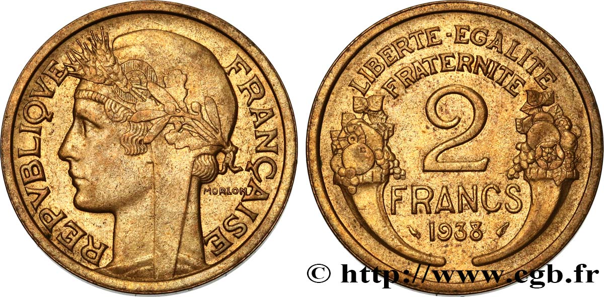 2 francs Morlon 1938 F.268/11 SUP58