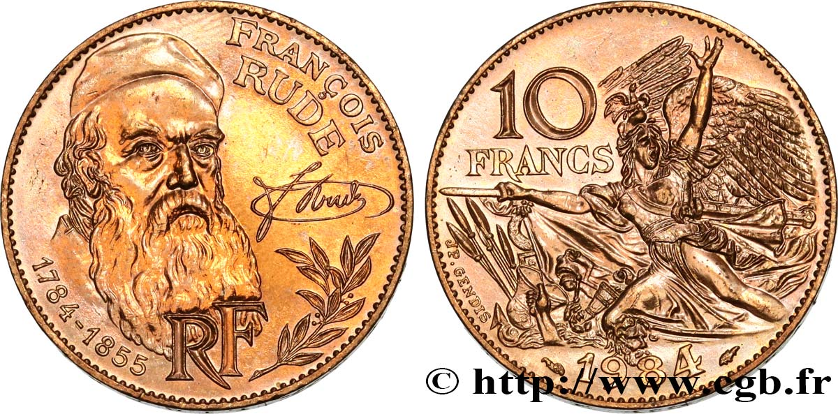 10 francs François Rude 1984 F.369/2 SUP61