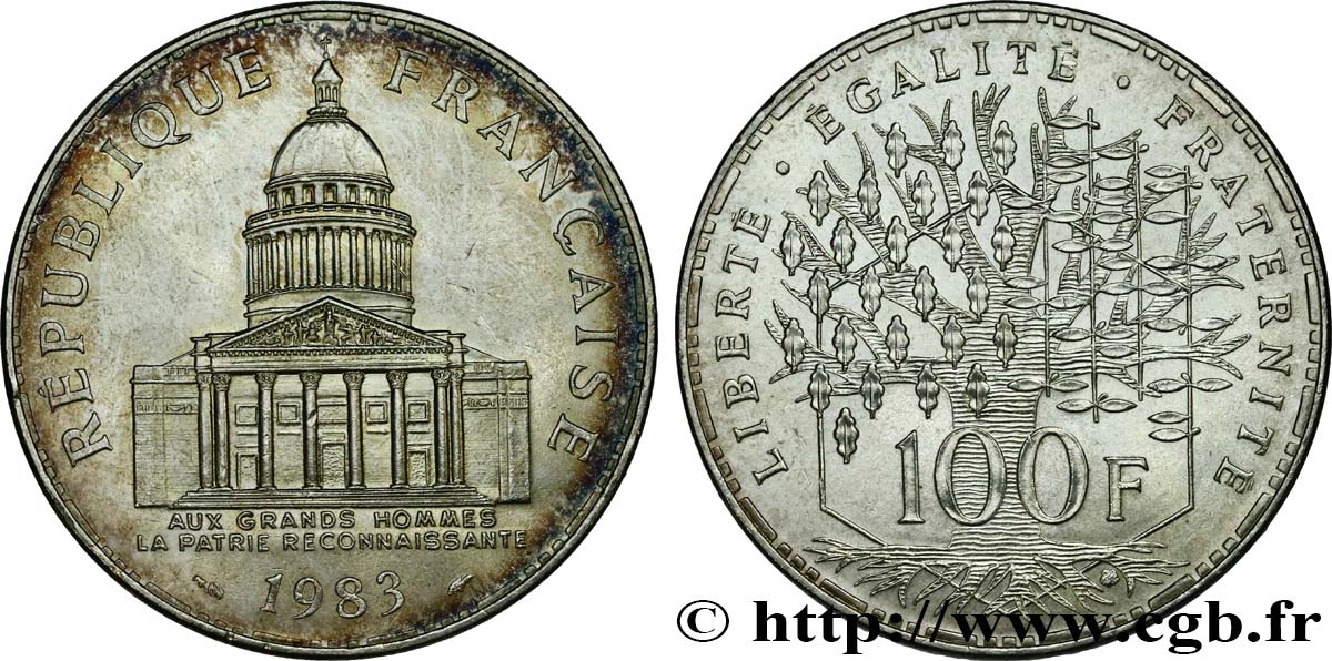 100 francs Panthéon 1983 F.451/3 AU