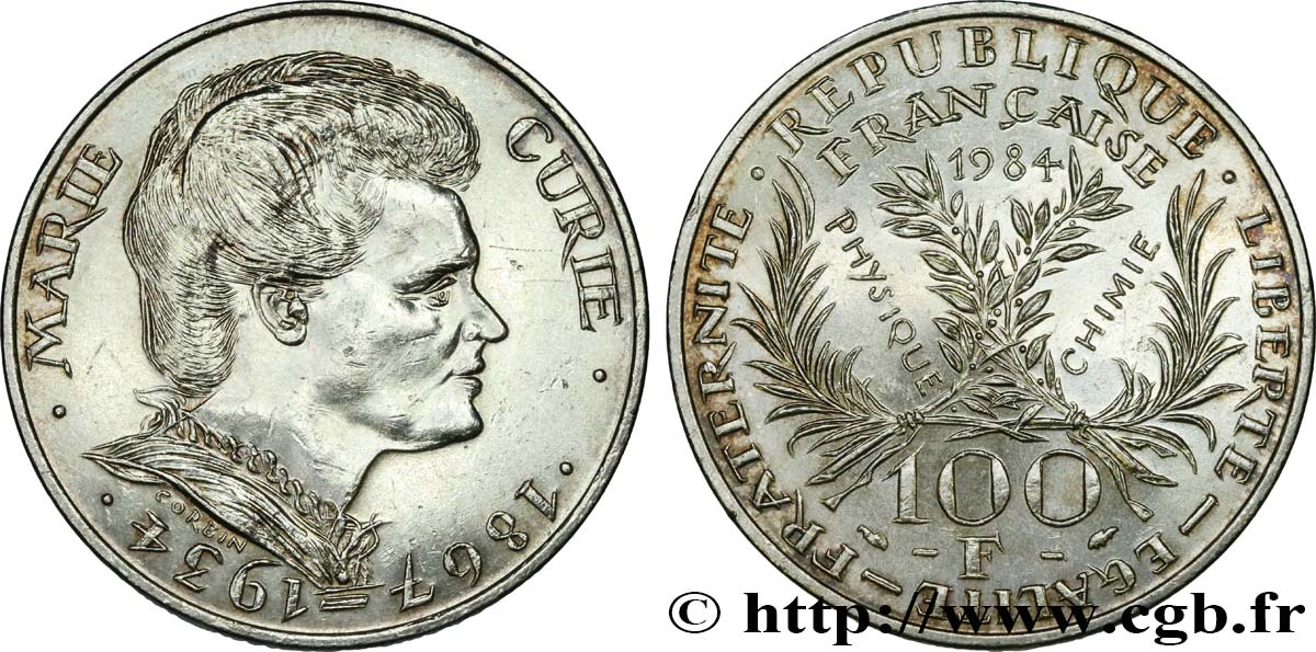 100 francs Marie Curie 1984 F.452/2 AU