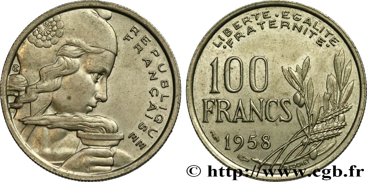 100 francs Cochet 1958 F.450/12 AU52