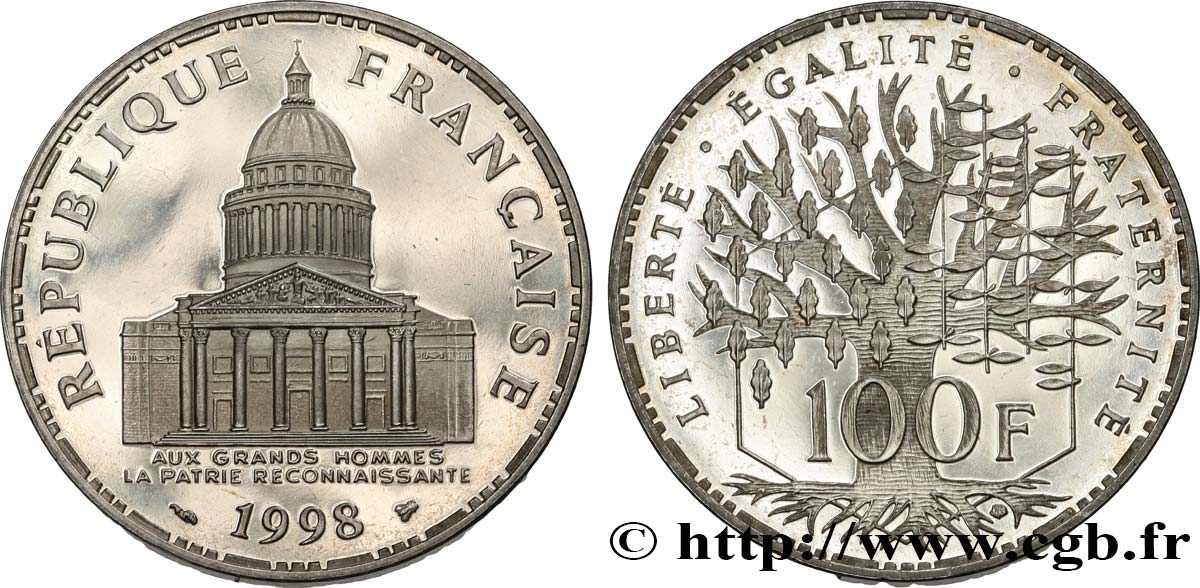 100 francs Panthéon 1998 F.451/21 SPL