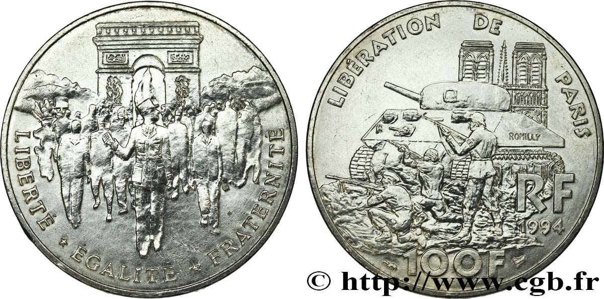 100 francs Libération de Paris 1994 F.462/2 TTB