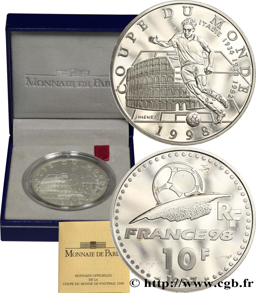 Belle Épreuve 10 Francs - Italie 1997 Paris F.1311 1 MS 