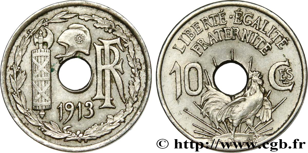 Essai de 10 centimes Pillet 1913 Paris GEM.37 2 SUP 