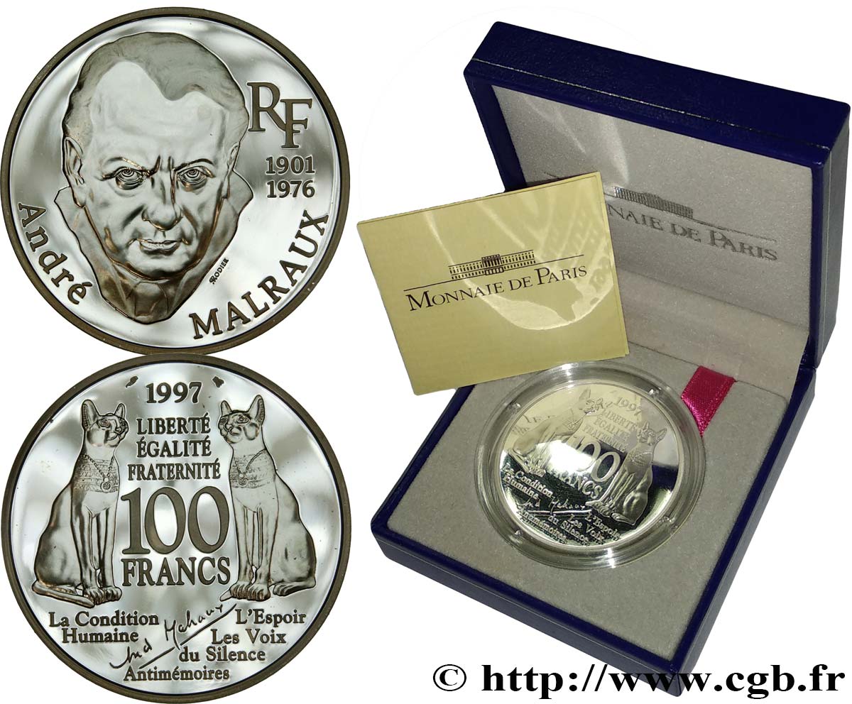 Belle Épreuve 100 francs - André Malraux 1997  F5.1667 1 MS 