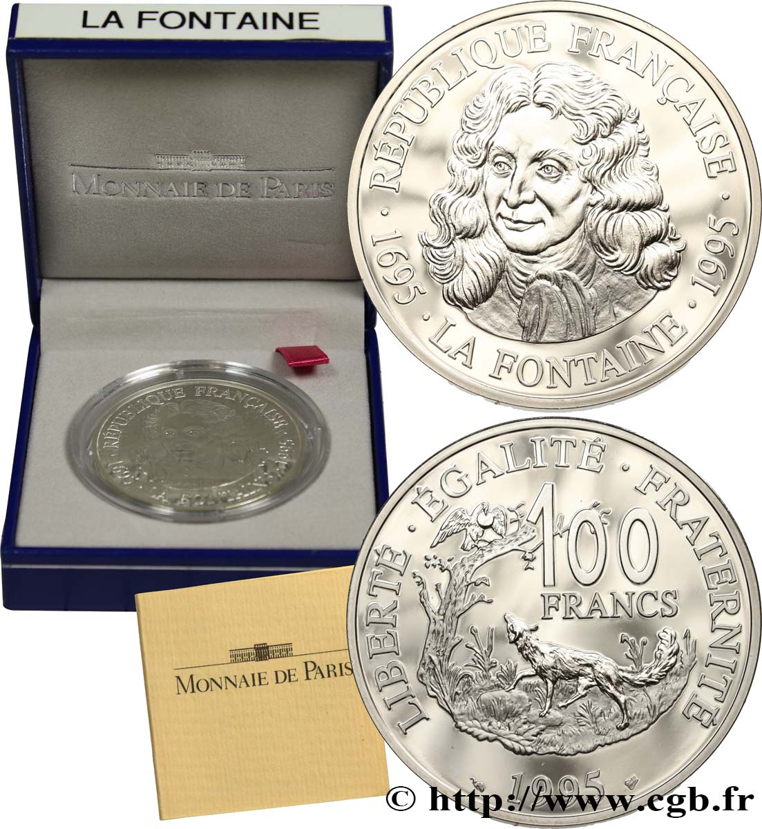 Belle Epreuve 100 francs - La Fontaine 1995  F5.1656 1 MS 