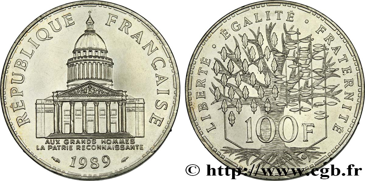 100 francs Panthéon 1989 F.451/9 fST