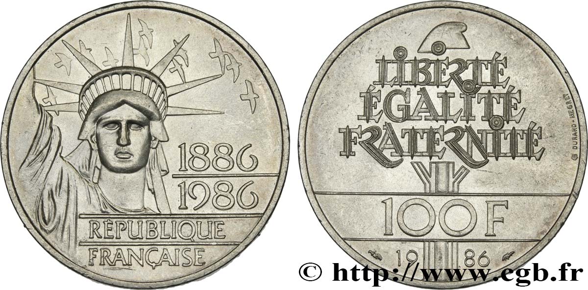 100 francs Liberté (Statue de la) 1986 F.454/2 MS63