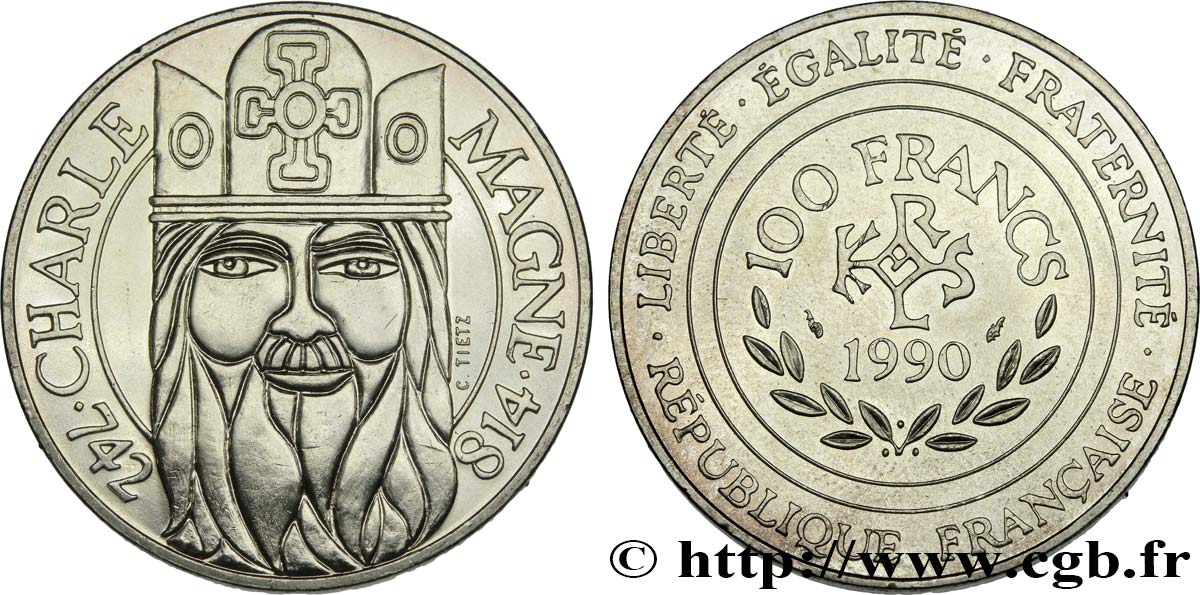 100 francs Charlemagne 1990 F.458/2 VZ