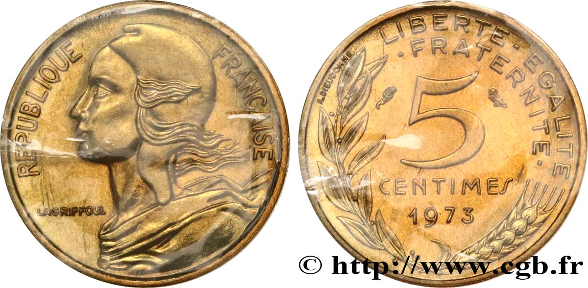 5 centimes Marianne 1973 Pessac F.125/9 ST