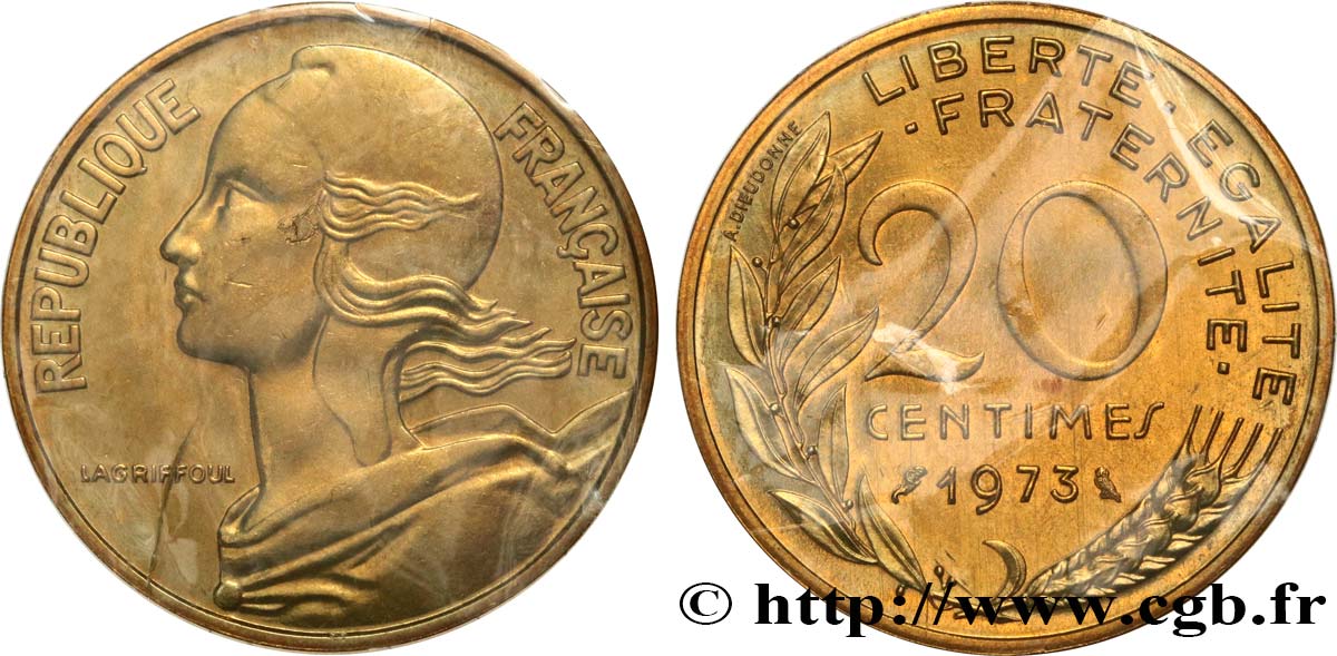 20 centimes Marianne 1973 Pessac F.156/13 FDC