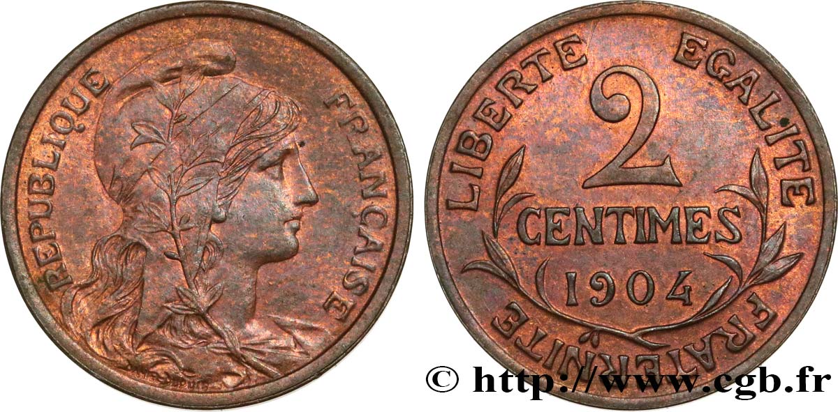 2 centimes Daniel-Dupuis 1904 Paris F.110/9 SPL60