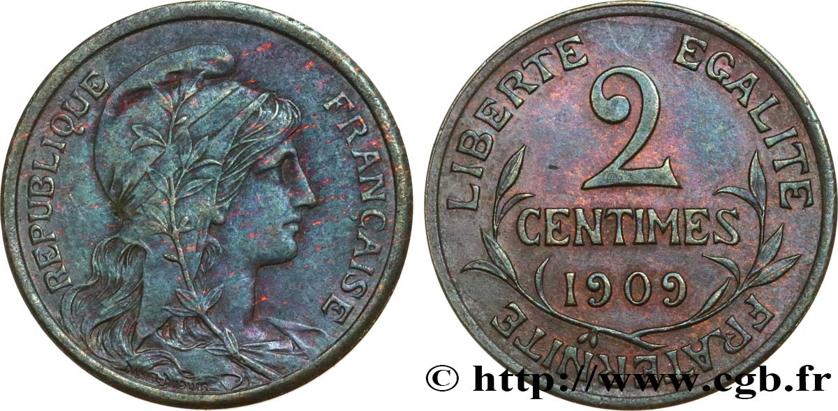 2 centimes Daniel-Dupuis 1909 Paris F.110/12 SS50
