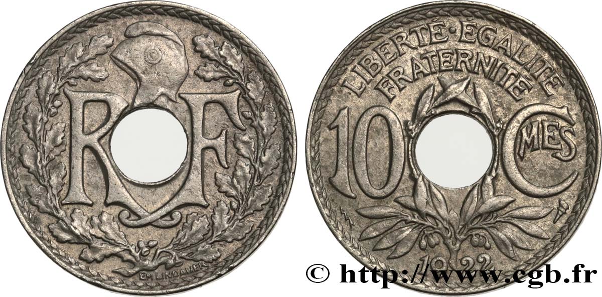 10 centimes Lindauer 1922 Poissy F.138/7 TTB45