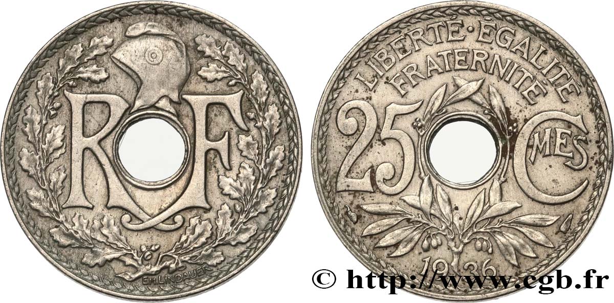 25 centimes Lindauer 1936 F.171/19 BB45