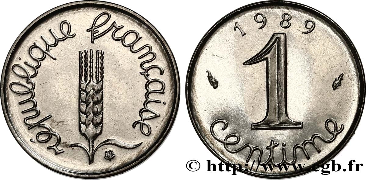 1 centime Épi 1989 Pessac F.106/46 fST63