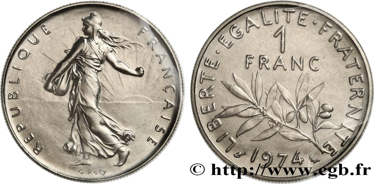 1 franc Semeuse, nickel 1974 Pessac F.226/19 MS