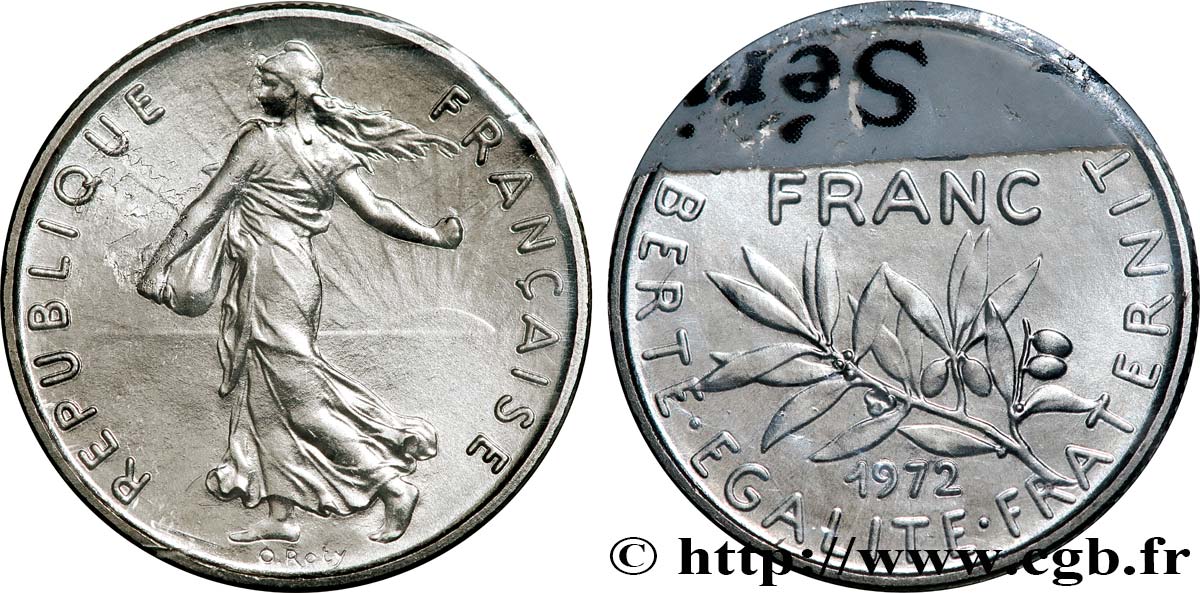 1/2 franc Semeuse 1972 Paris F.198/11 MS