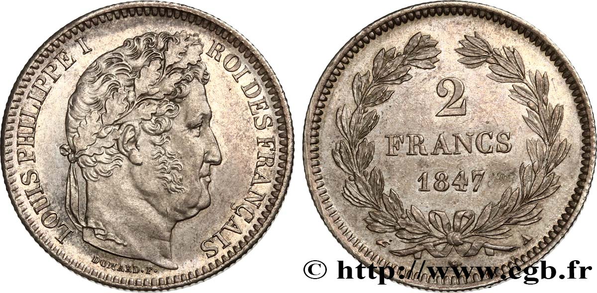 2 francs Louis-Philippe 1847 Paris F.260/112 VZ60 