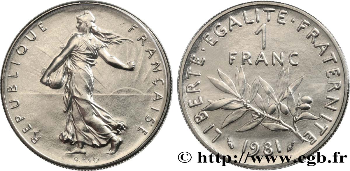 1 franc Semeuse, nickel 1981 Pessac F.226/26 FDC