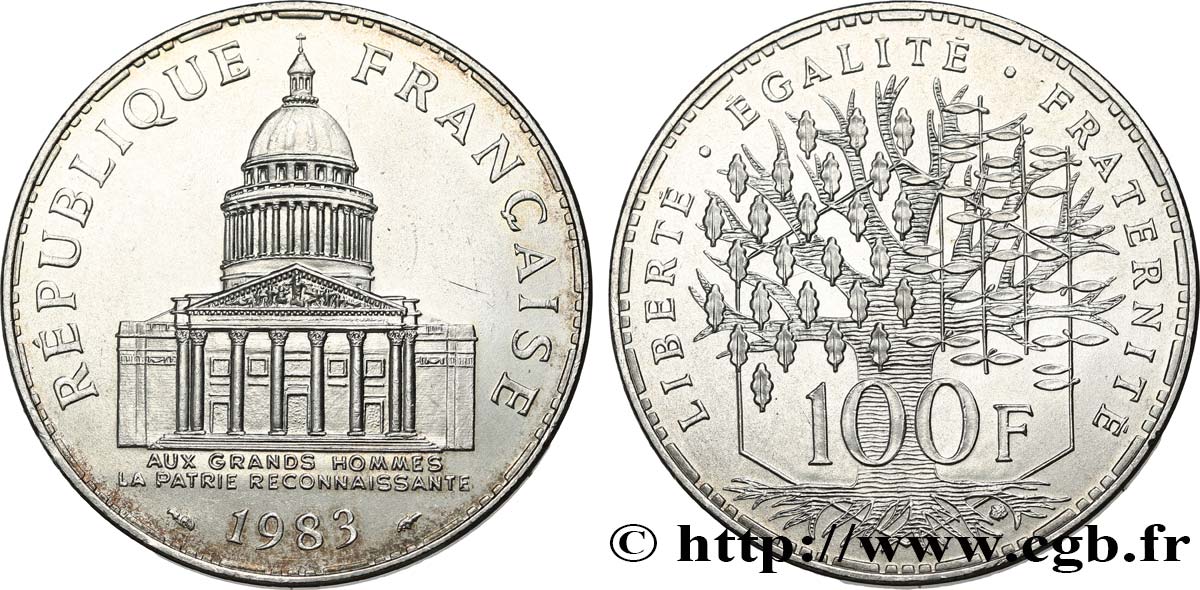 100 francs Panthéon 1983 F.451/3 SUP+