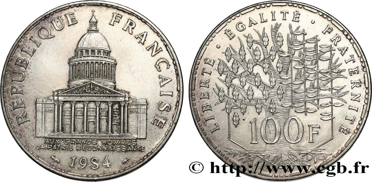 100 francs Panthéon 1984 F.451/4 SUP
