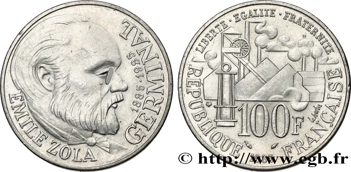 100 francs Émile Zola 1985 F.453/2 TTB+