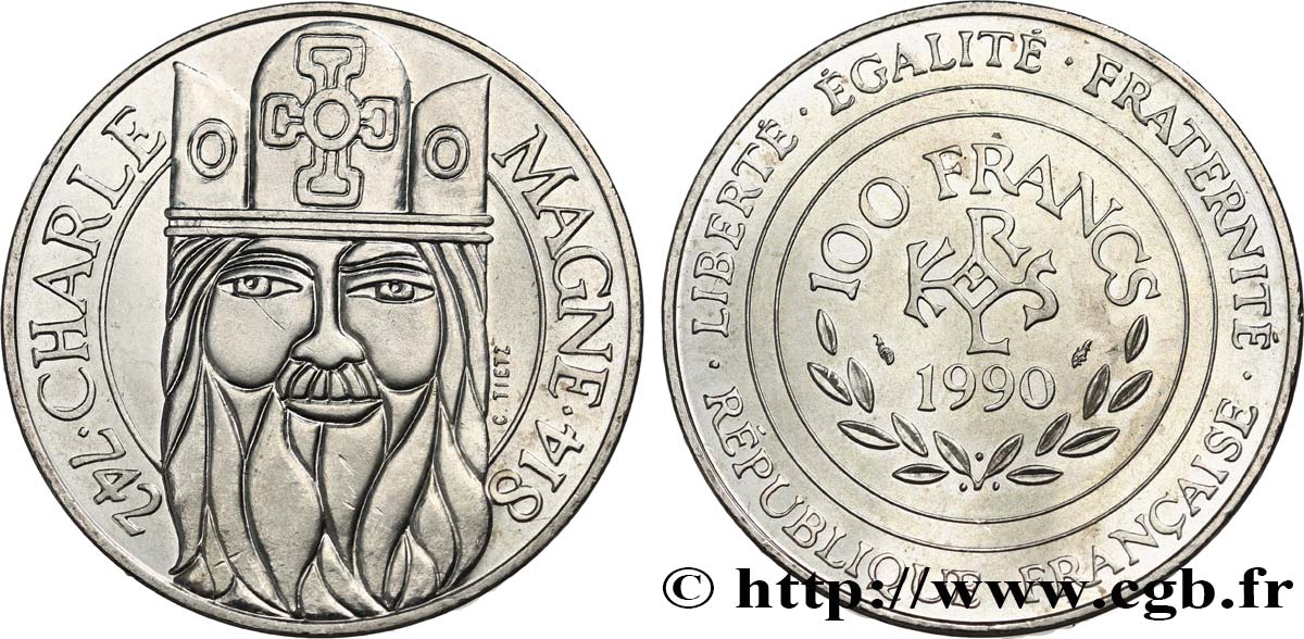 100 francs Charlemagne 1990 F.458/2 SUP+