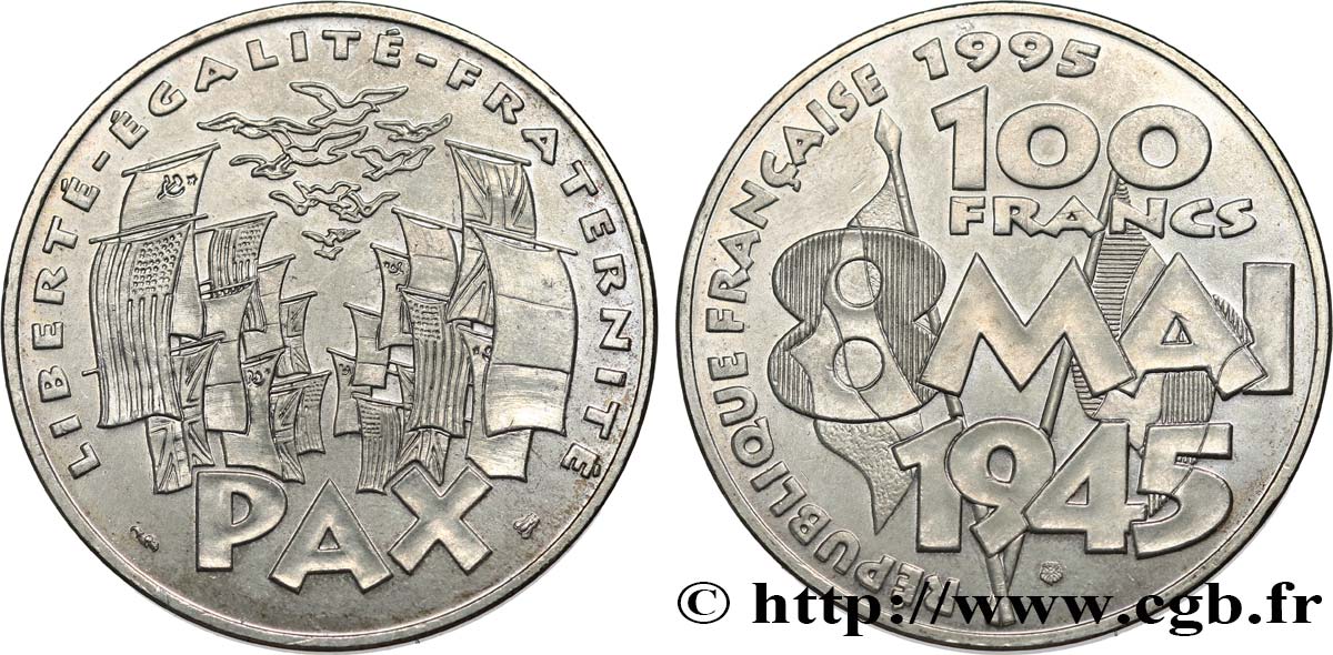 100 francs 8 Mai 1945 1995 F.463/2 MS