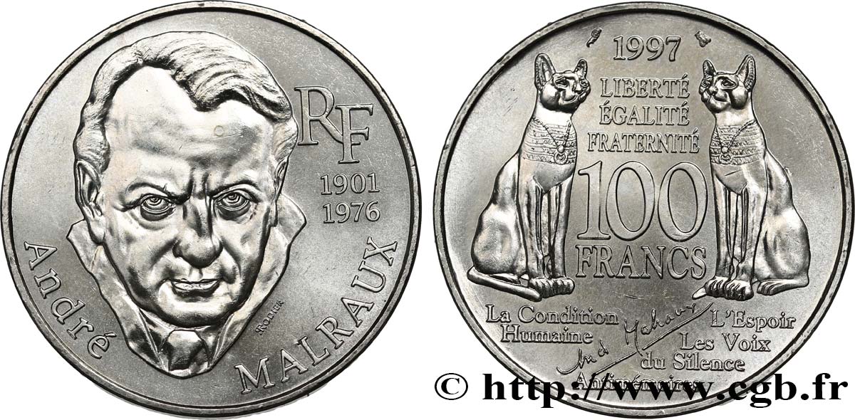 100 francs Malraux 1997 F.465/2 MS62