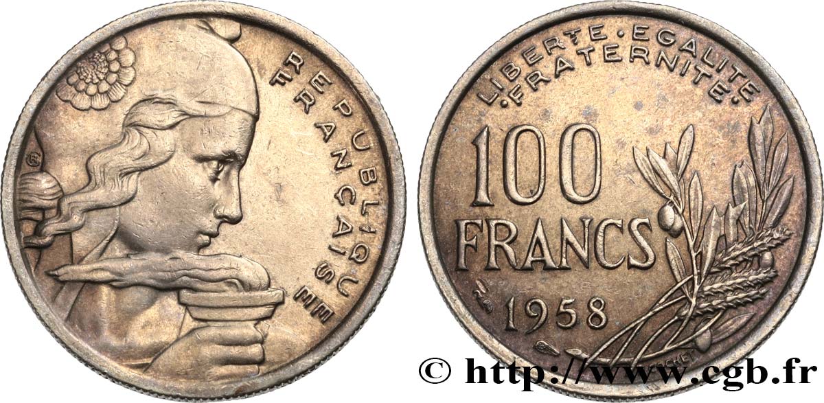 100 francs Cochet 1958 F.450/12 AU