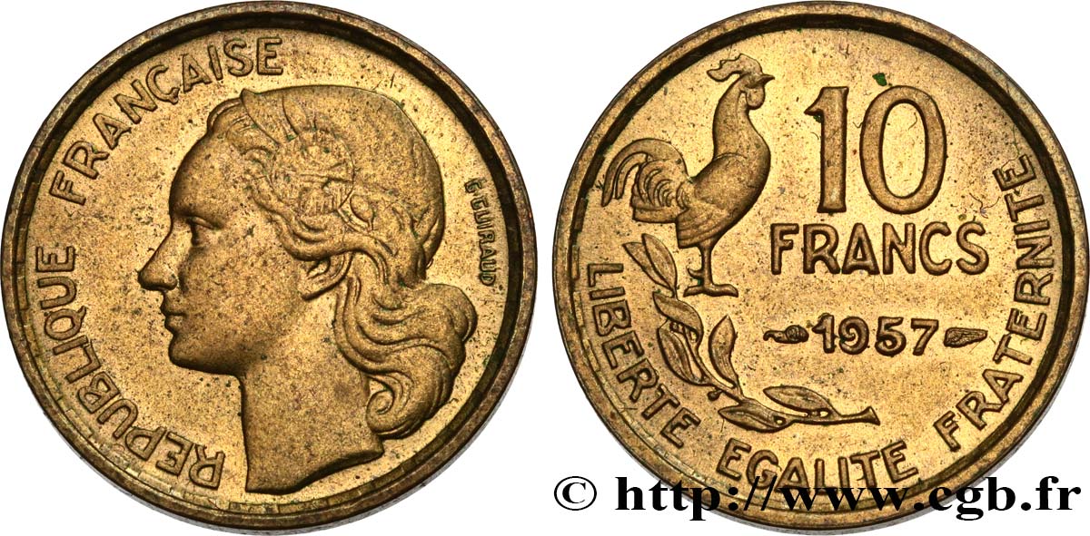 10 francs Guiraud 1957 F.363/13 SUP58