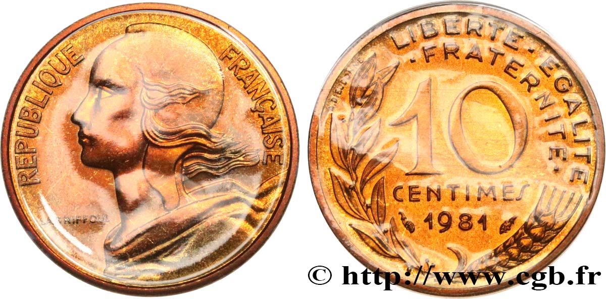 10 centimes Marianne 1981 Pessac F.144/21 FDC