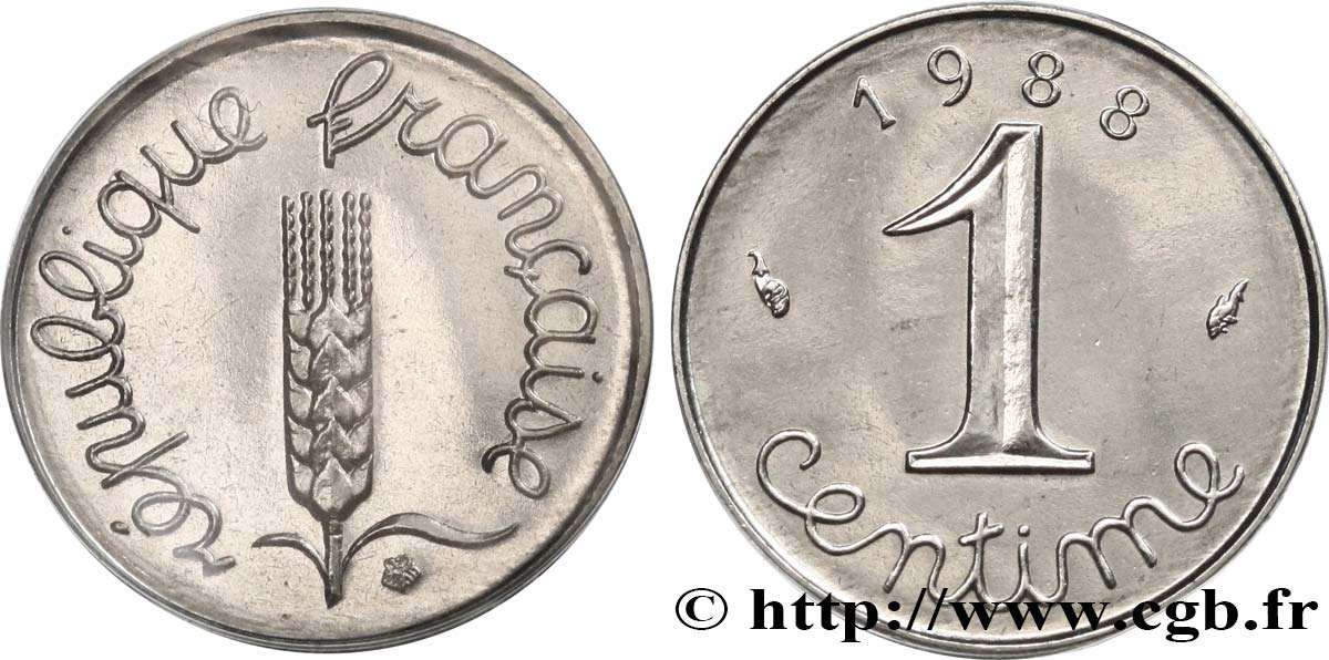 1 centime Épi 1988 Pessac F.106/45 FDC