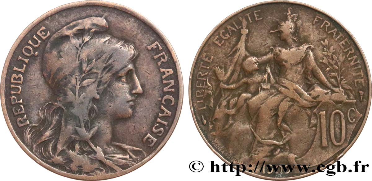 10 centimes Daniel-Dupuis 1909 F.136/18 TB20