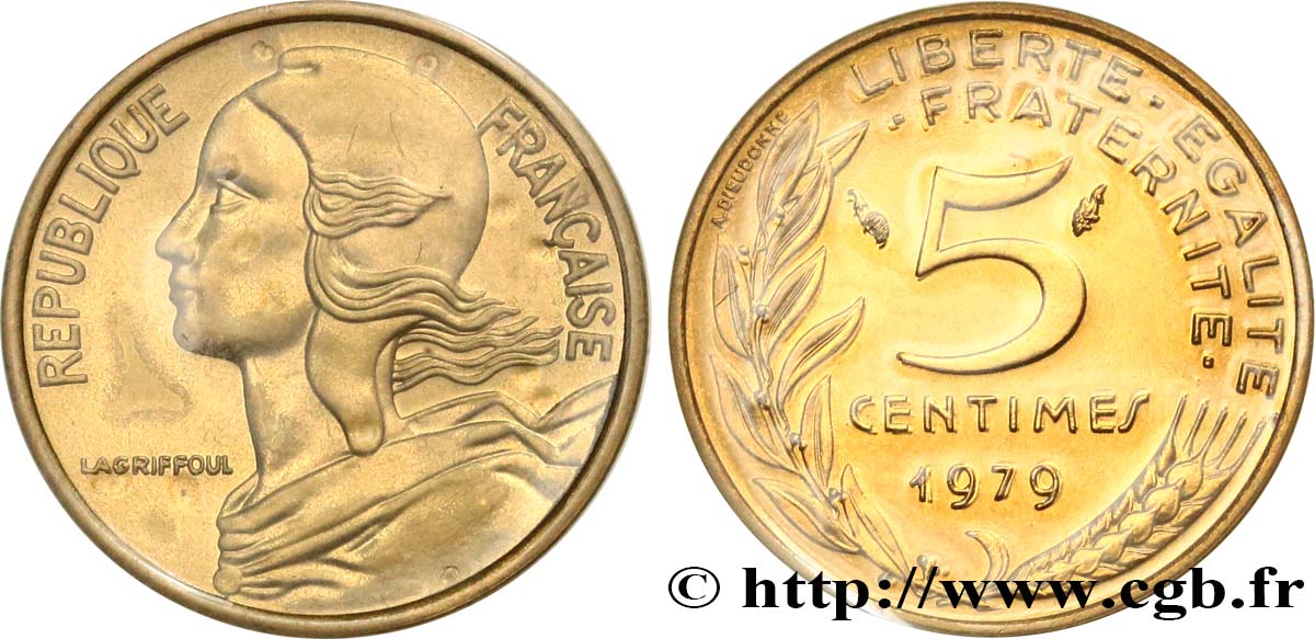 5 centimes Marianne 1979 Pessac F.125/15 FDC