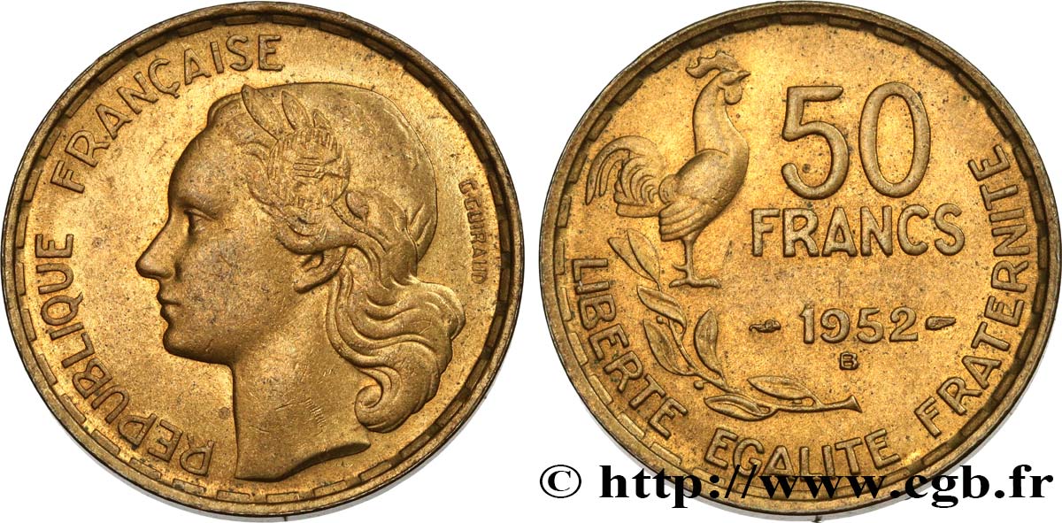 50 francs Guiraud 1952 Beaumont-le-Roger F.425/9 SPL58