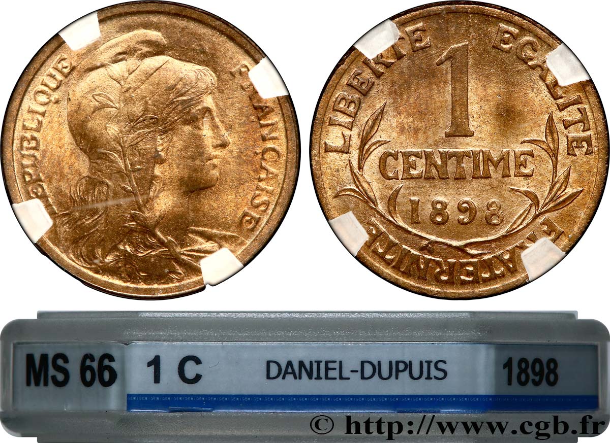 1 centime Daniel-Dupuis 1898 Paris F.105/1 MS66 GENI