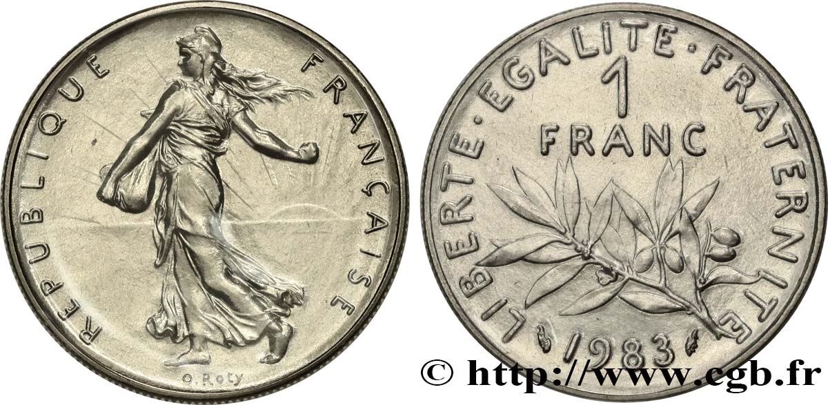 1 franc Semeuse, nickel 1983 Pessac F.226/28 FDC