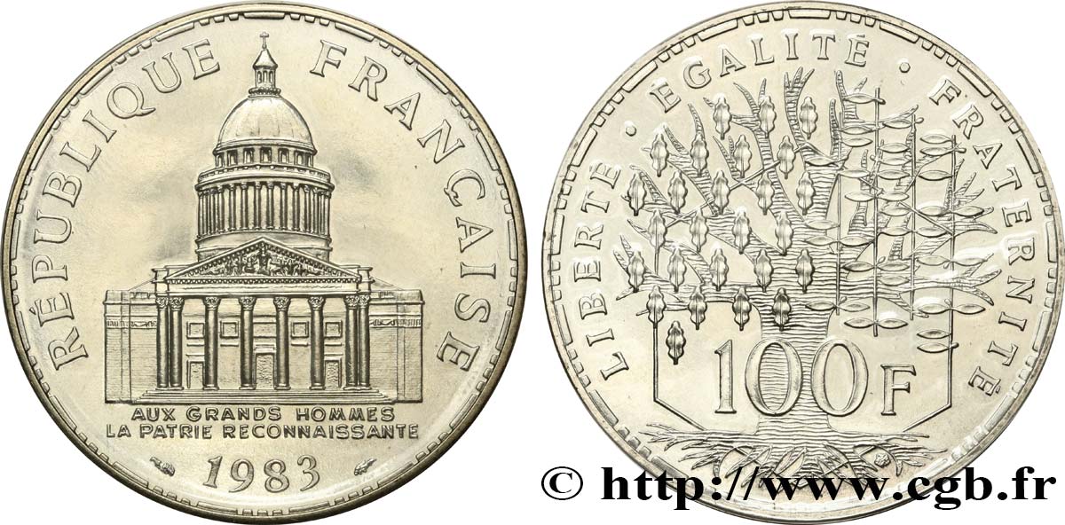100 francs Panthéon 1983 F.451/3 ST