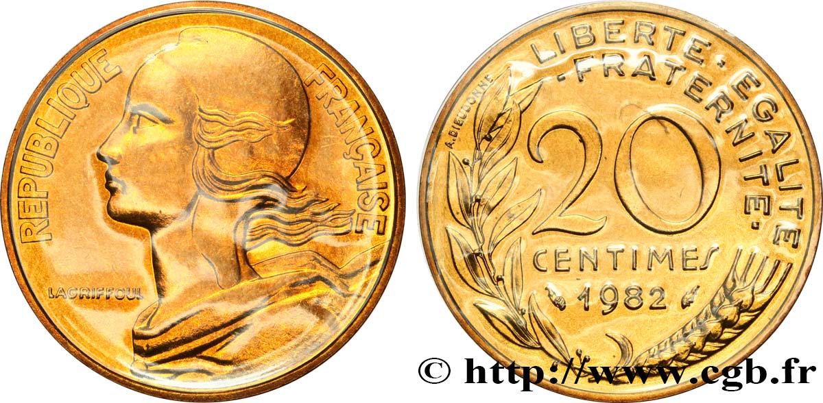 20 centimes Marianne 1982 Pessac F.156/22 FDC