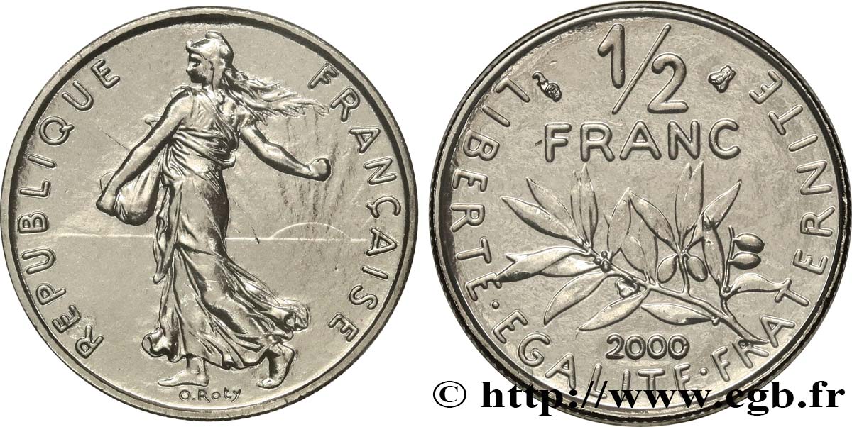 1/2 franc Semeuse 2000 Pessac F.198/43 ST 