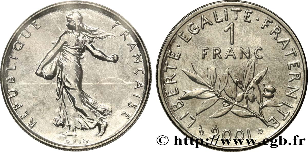 1 franc Semeuse, nickel 2001 Pessac F.226/49 FDC 