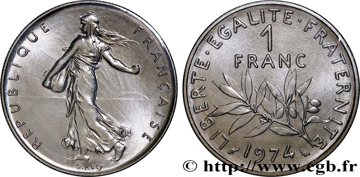 1 franc Semeuse, nickel 1974 Pessac F.226/19 MS
