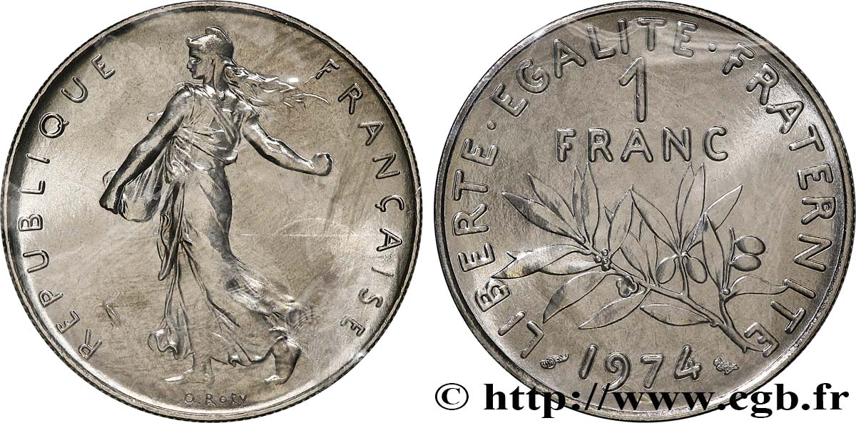 1 franc Semeuse, nickel 1974 Pessac F.226/19 ST 