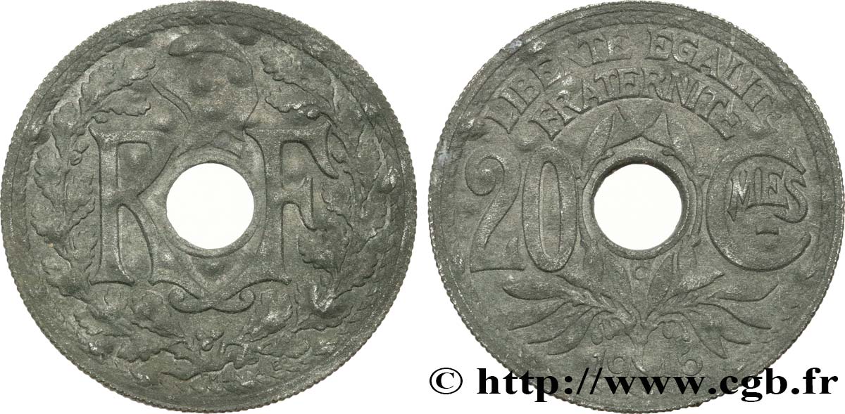 20 centimes Lindauer Zinc 1945 Castelsarrasin F.155/4 BC+ 