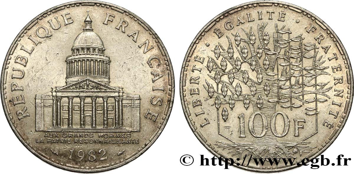 100 francs Panthéon 1982 F.451/2 AU