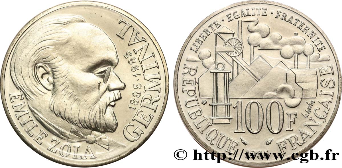 100 francs Émile Zola 1985 F.453/2 MS